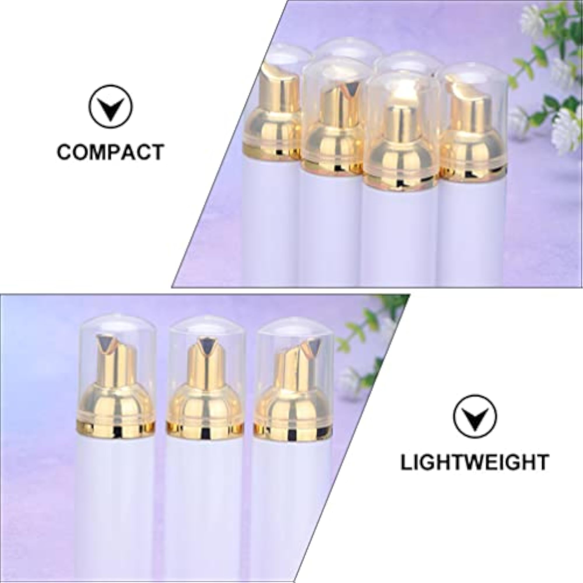 5pcs 60ml Mini Foam Pump Bottle Dispenser