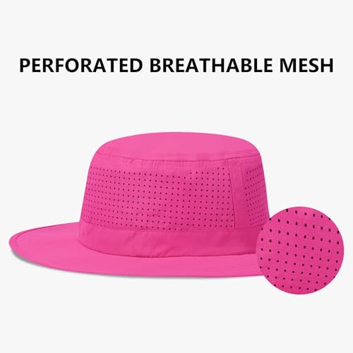 Image of UPF 50+ Bucket Sun Hat with Laser Perforated Mesh Cooling Adjustable Breathable Lightweight for Outdoor Men Women