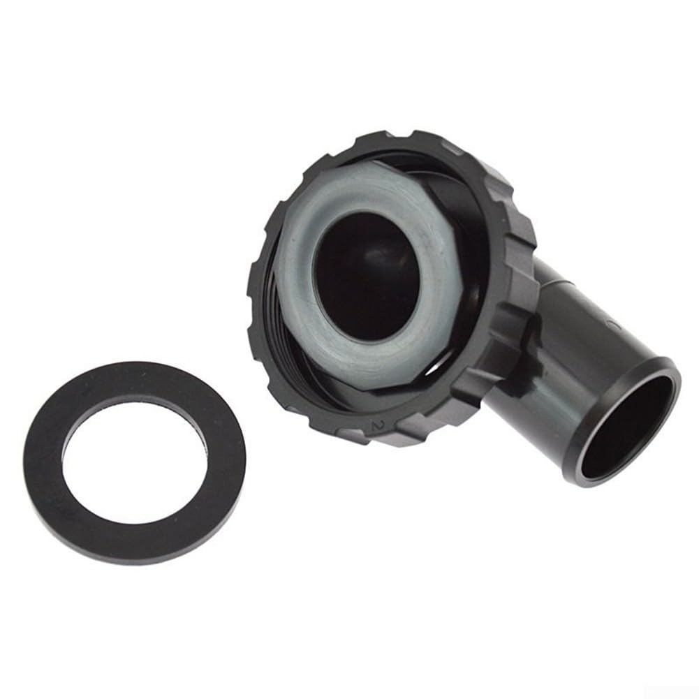 Gdfnmogo Conector de manguera BC de buceo con codo de tubo y accesorio de inflador de vías respiratorias, construcción de nailon de alta resistencia con arandela de goma y juego de tuercas, se adapta