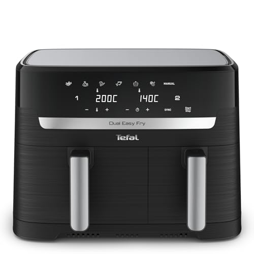 Tefal Dual Easy Fry Heißluftfritteuse, 8,3 L Air...