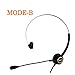 TRIPROC 3 In 1 Monaural 4 Pin RJ9 Telephone Headset For Landline Phones