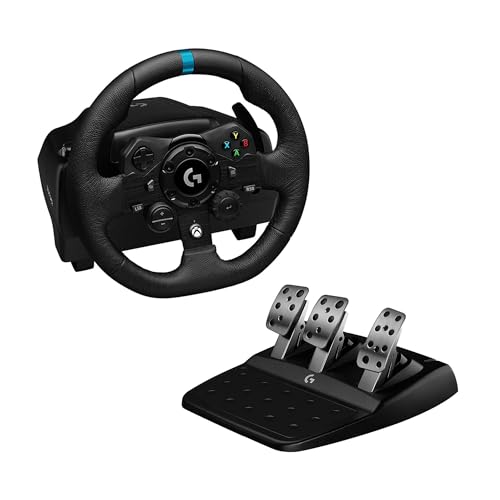 Logitech G923 TRUEFORCE Gaming Rennlenkrad mit Pedalen, Kraftrückkopplung bis 1000 Hz,...