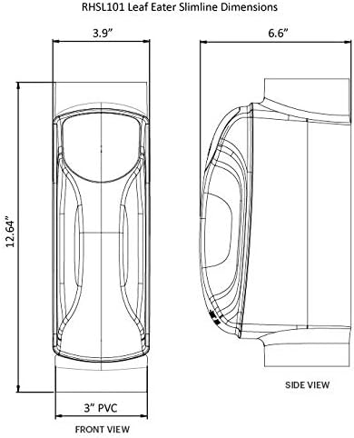 Rain Harvesting RHSL101 Leaf Eater Slimline Downspout Filter
