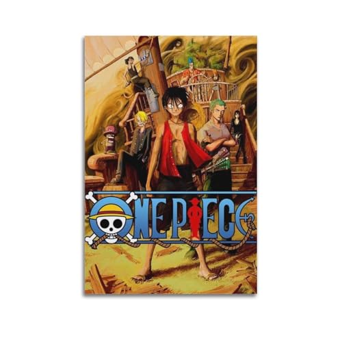 PASOFENE Póster decorativo de una pieza de anime de 60 x 90 cm