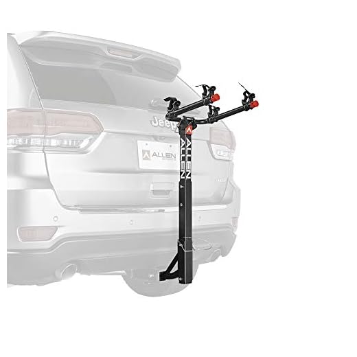Allen Sports Deluxe 2-Bike Hitch Mount Rack , Silver/Black (522RR)