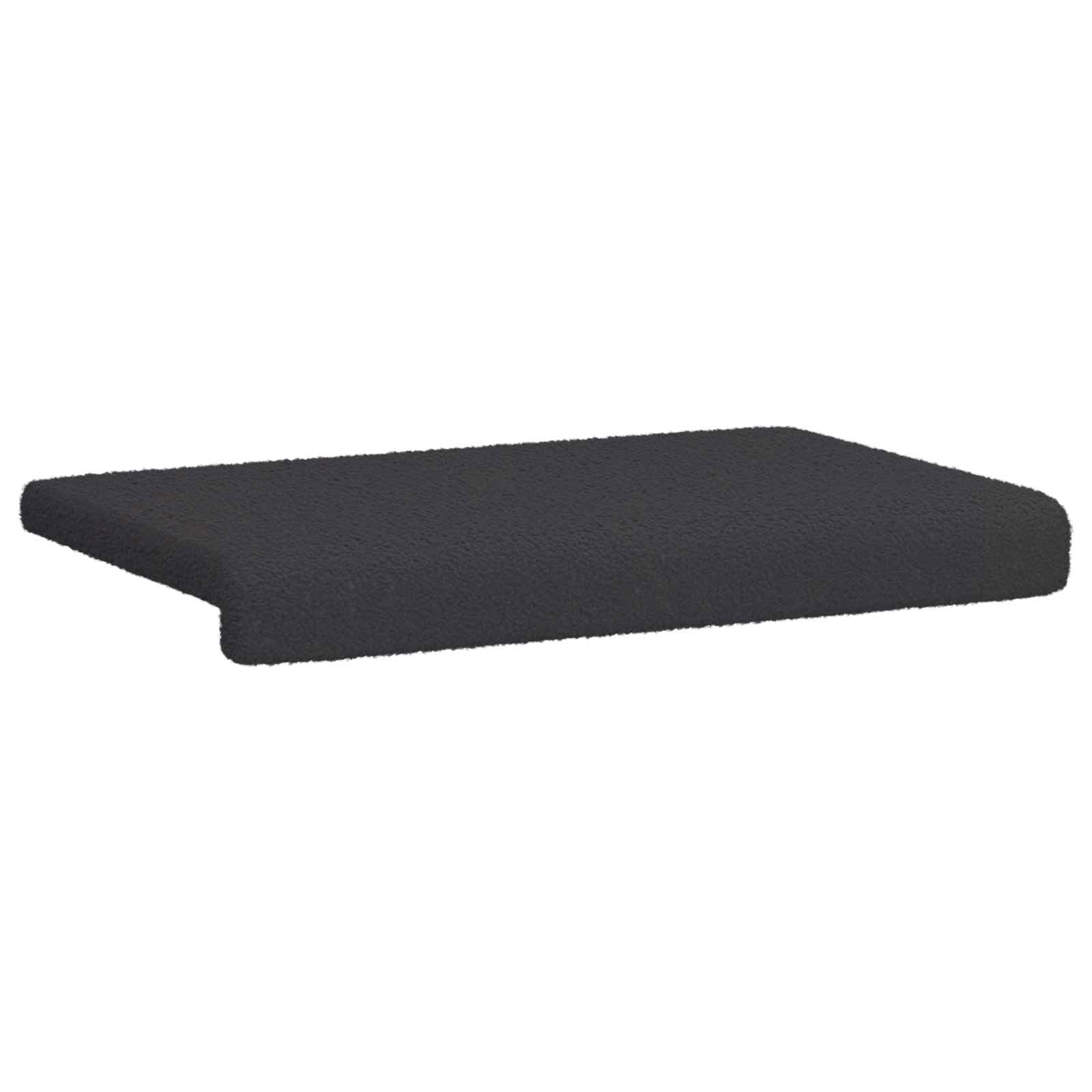 Poduszka na ławkę, tkanina Sherpa, ciemnoszara, głębokość 35 cm