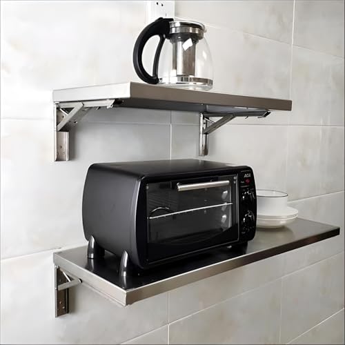 Table murale pliante 110x40 cm en inox 304 pour gain de place - 7