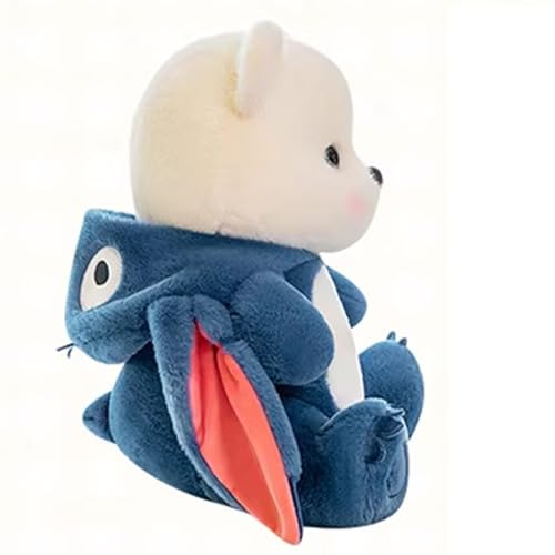 Image of Babique Hoodie Teddy Bear Soft Toy | Stuffed Plush Animal | Ideal for Birthdays & Special Occasions Girls /Boys, Baby Kids -Nevy Blue 28 cm