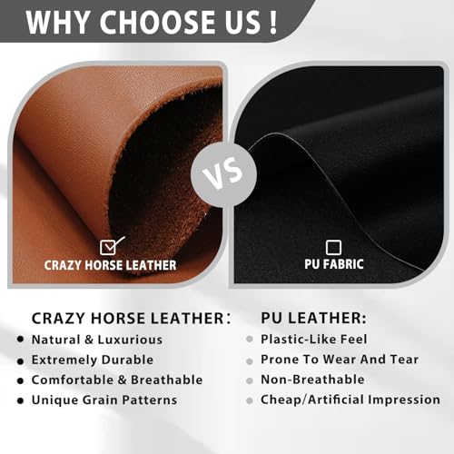 iSamzan Genuine Crazy Horse Leather Holder