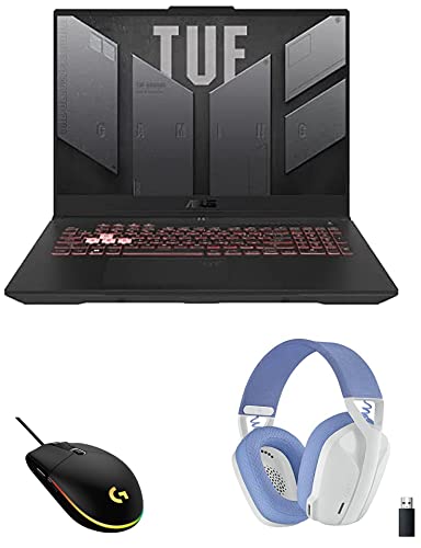 Image of ASUS TUF Gaming Laptop (Intel i7 12th Gen /16GB RAM & 1TB SSD Storage /3060 Graphics)+Logitech G G102Wired Gaming Mouse+Logitech G435 Gaming Bluetooth Wireless Over Ear Headphones with Mic - White