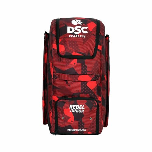 Image of DSC Rebel Junior Duffle Kit Bag, Red Black 29 x 13 x 13 inches