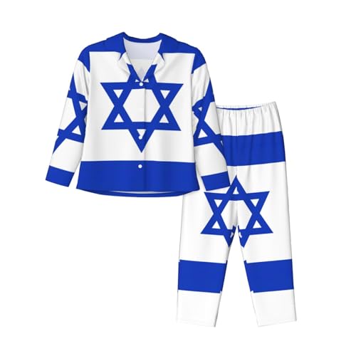 Pyjama drapeau israélien ensemble chaud pour éviter le froid la nuit
