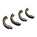 Detroit Axle - Rear 2pc Brake Shoes for Dodge Caliber, Avenger, Jeep Patriot, Compass, Nissan Sentra, Versa, Cube, Chrysler Cirrus, Sebring [with Rear Drums], 2 Semi-metallic Brake Shoes Replacement