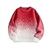 MIANZHI Girls Christmas Sweater Pullover Cable Knit Long Sleeve Crewneck Tops Kids Fall Winter Fashion Clothes 5-14 Years Red