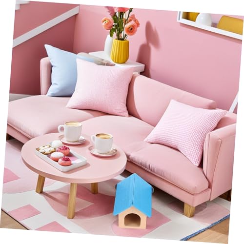 KOMBIUDA 3 Stück Teiliges Miniatur Hundehaus aus Holz Robustes Realistisches Puppenhaus Haustierzubehör Niedlicher Vielseitiger Mini-hundekennel für Puppenhaus Garten und Spielsets
