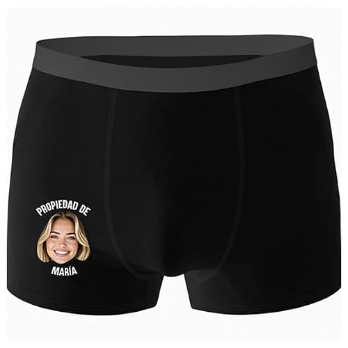 Transparent Gift Calzoncillos Propiedad con Foto y Nombre Personalizado. Regalos