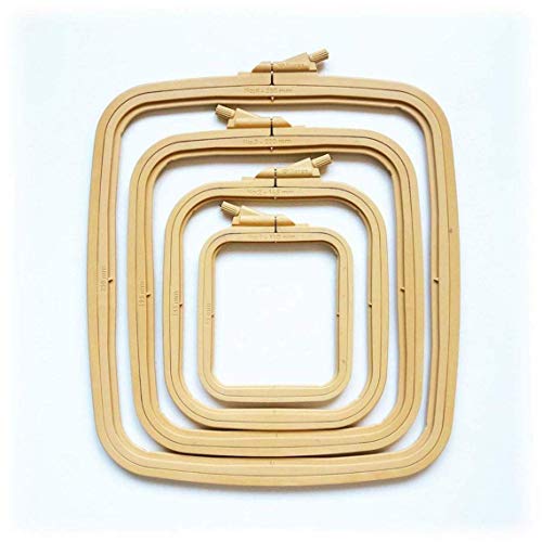 Nurge Plastic Square Embroidery Hoops, Cross Stich Hoop, Punch Needle Hoop (X-Small) #TOP1