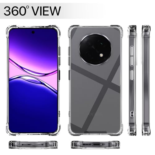 Image of Pikkme Back Cover Oppo F29 Pro 5G Clear Hybrid Shockproof PC + TPU Bumper Case