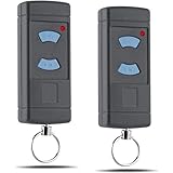 2 unidades de mando a distancia para puerta de garaje Hörmann HSE2-868, HSM4-868, HS4-868, compatible con Hörmann Blue Buttons 868.3 MHz Garage Mando a distancia Handset