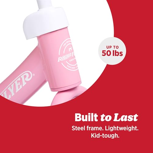 Image of Radio Flyer Air Ride Balance Bike, for Kids Ages 1.5-5, Pink, Foot Rest | Kid & Toddler Balance Bikes, Pedal-Free for Quick Learning, Rubber Air Tires, Adjustable Seat, (Amazon Exclusive)