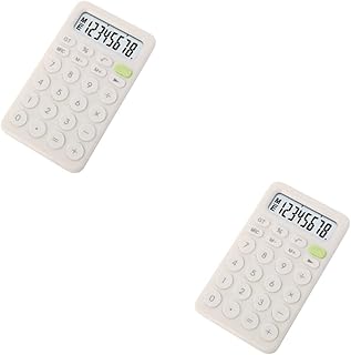 STOBOK 2Pcs Calculadora Calculadora Infantil Calculadora Portátil De 8 Dígitos Mini Calculadora Calculadora De Bolso Calculadora Portátil De 8 Dígitos Dispositivo De Cálculo Calculadora
