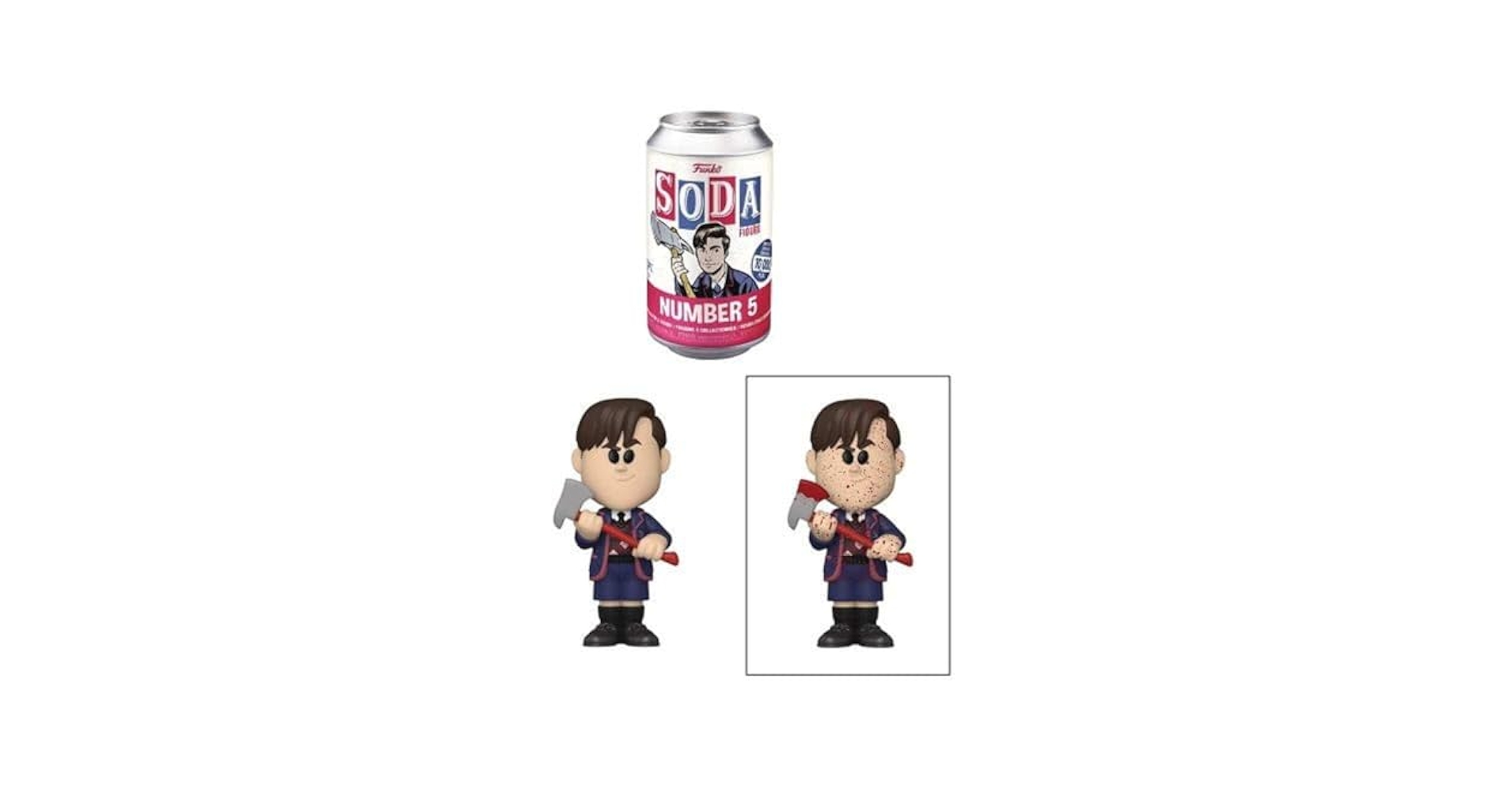 FUNKO POP ソー ダイキャスト Amazon.com: Funko Number 5 (Umbrella Academy) Vinyl Soda
