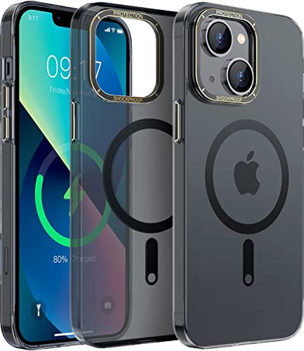 Neeliup Cover iPhone 13/14 - 【Magnetica Case】【Opaco Traslucido & Sottile】【 Antiurto & Protezione della fotocamera】 Custodia iPhone 13/14-6.1 Pollici