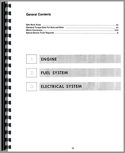 International Harvester 4135 Compact Skid Steer Loader Engine Service Manual [Jan 01, 2017] International Harvester      Plastic Comb