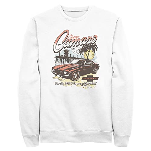 Fifth Sun General Motors Lt Vintage Camaro Mens Pullover Crew Fleece