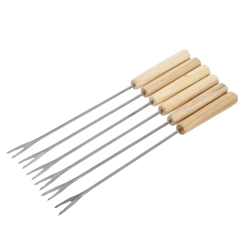 KICHOUSE 2pezzi Forchette Fonduta Inossidabile Manici Resistenti Al Per e Dessert Utensili Per e Picnic
