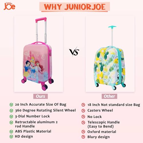 Image of 20 Inch Kids Suitcase with 4 Wheel Travel Trolley Bag (4 Day Trip) (Design-6, 20 INCH)