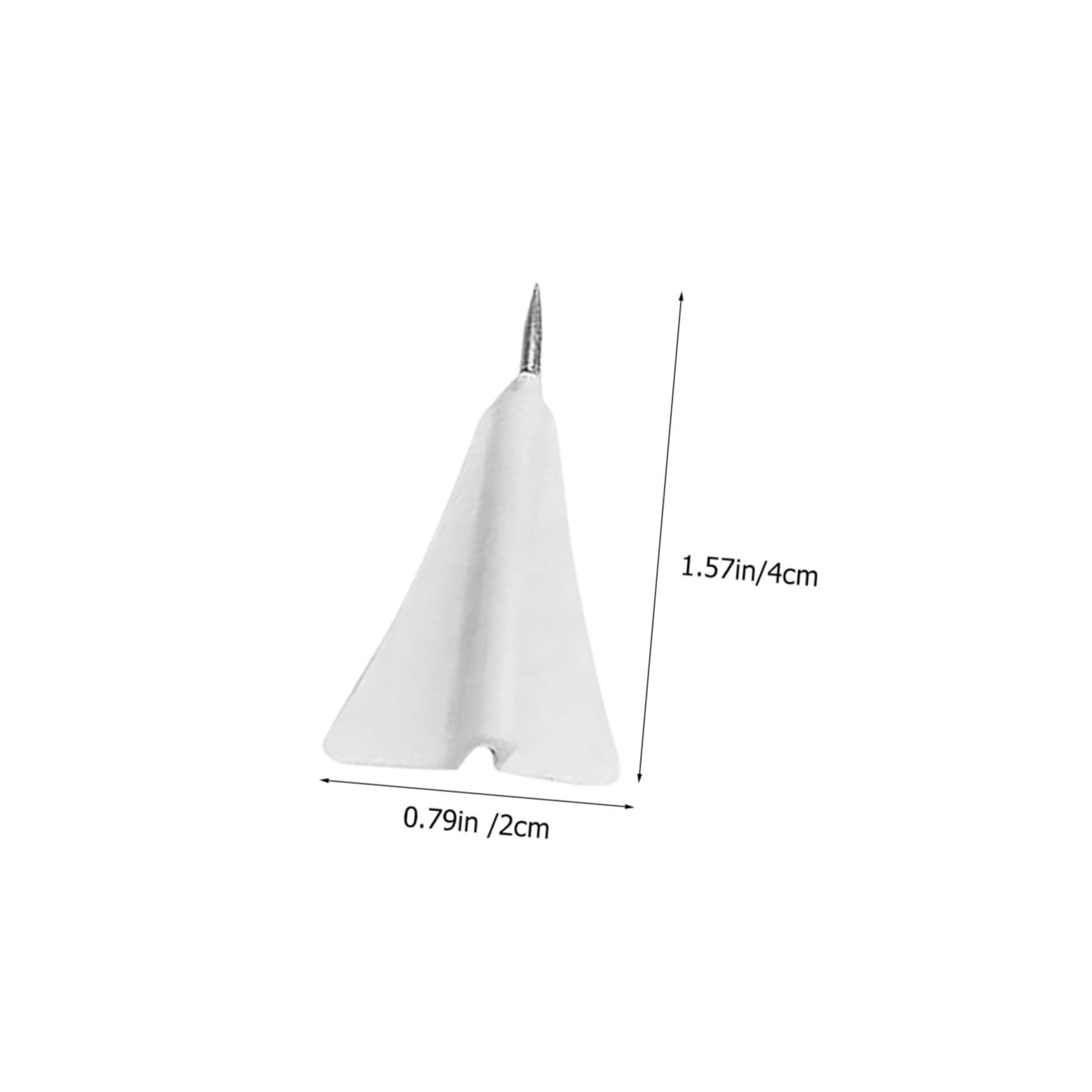 LALAFINA Punaises Délicates d'avion Accessoires Polyvalents en ABS et Acier Blanc 12 Faciles à Ranger pour Cartes et Articles de Bureau