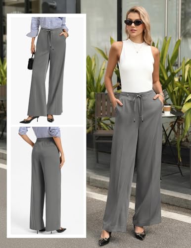 GRACE KARIN Women 2026 Wide Leg Pants High Waisted Work Pants Business Casual Trousers - image 2