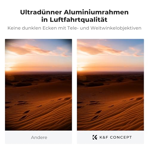 K&F CONCEPT UV Filter 95mm Ultra-niedrige Reflexion & 9H Härte 2-in-1 Schutzfilter (Nano-Xcel)