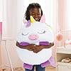 Happy Nappers: Pillow & Sleepy Sack Medium - White Unicorn Ariana - 54 x 20inches, 2-in-1:Plush Animal Opens Into Sleeping Bag, Soft Play & Nap Character, Kids 3 and up #5