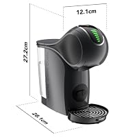 De'longhi Nescafe Dolce Gusto, Genio S Touch EDG426.GY, Kapsel-Kaffeemaschine, Espresso, Cappuccino, Latte und mehr, Grau – Ansicht 2