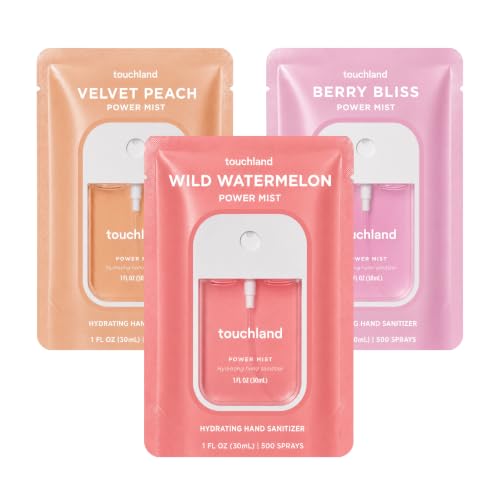 Touchland Hand Sanitizer Spray, Juicy Trio - 3 x 1 FL OZ