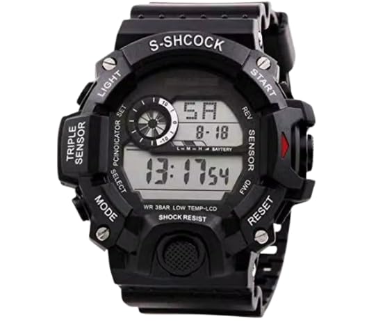 S-SHCOCK Digital Sport Watch for Boys with Shock Resist | Triple Sensor, Luminous Display, LCD Screen, Kids & Boys, Reset & Mode Buttons
