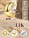 14K Gold Plated Ear Cuff Earrings for Women Non Piercing - Hypoallergenic Ear Cuffs Non Tarnish Clip on Cartilage Earrings Fake Earring Set Trendy Jewelry Chic G