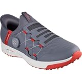 スケッチャーズ（SKECHERS） ゴルフシューズ スリップインズ ダイヤル式 GO GOLF ELITE VORTEX S-INS 214076-CCRD（チャコールグレー/２６．０/Men's）