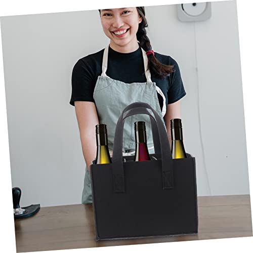 TOGEVAL Bolsa De Vinho Bolsa De Viagem Bolsa De Linho Versa Tote 6 Garrafas De Vinho Bolsa Transport
