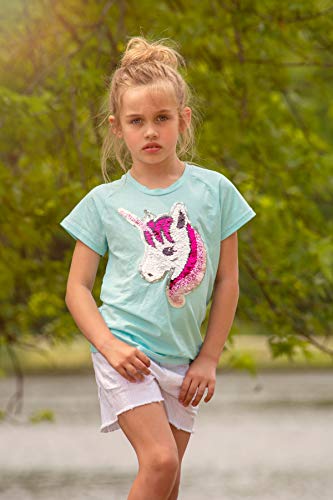 Image of Flip Sequin Unicorn Shirt Tee for Girls 3-12 Years