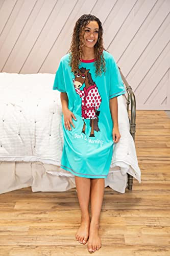 Lazyone Nightshirts For Women, Animal Designs (Don't Do Mornings Horse, One Size) #TOP4