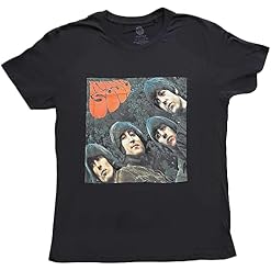 The Beatles – T-shirt Rubber Soul Album en Coton pour Femme - Les Beatles, Paul McCartney, John Lennon, RIngo Starr, George Harrison
