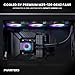 Phanteks Glacier One 360M25 G2 AIO Liquid CPU Cooler, RGB Pump Cap Design, 3x Performance 120mm M25 G2 PWM RGB Fans, for Intel LGA 1700, 1851, 1200, 115x and AMD AM4/AM5 sockets, Black