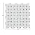 Thassos White Greek Marble Basketweave Mosaic Tile with Green Marble Dots, Honed