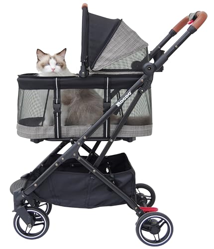 ROODO Dog Stroller 3 in1 Pet Travel...