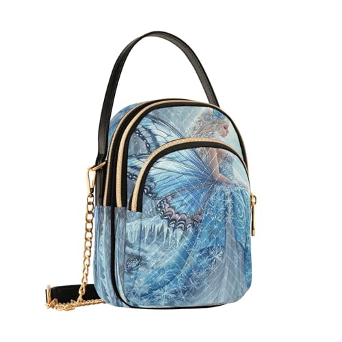 Sac à bandoulière femme motif fée sac à main et porte-monnaie fille B109