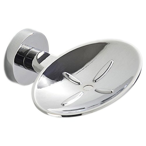 Jabonera Cuarto de Baño Montado en la Pared de Acero Inoxidable Plato de Jabón Caja Soporte de Pared Cover