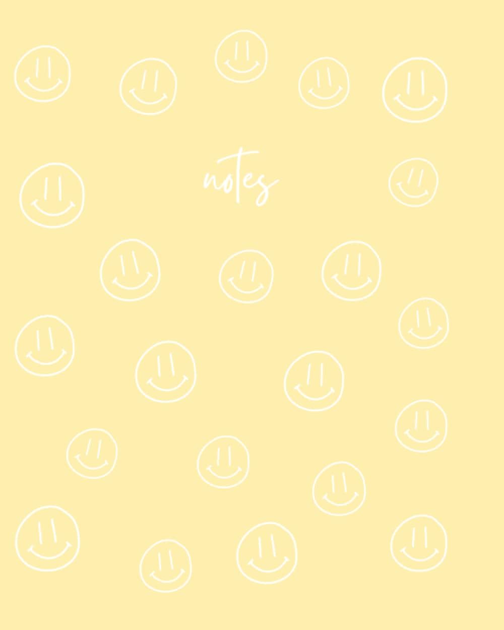 Independently published YELLOW SMILEY NOTEBOOK | cute, fun, trendy